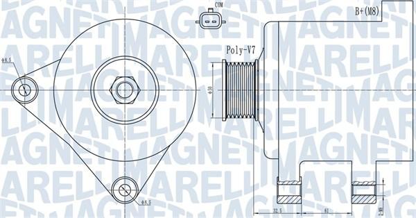 Magneti Marelli 063731918010 - Генератор autospares.lv