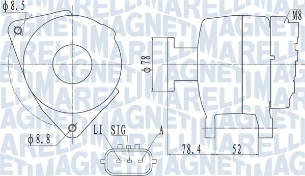 Magneti Marelli 063731989010 - Генератор autospares.lv