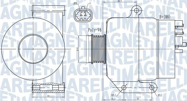 Magneti Marelli 063731987010 - Генератор autospares.lv