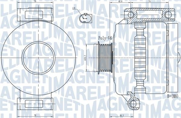 Magneti Marelli 063731923010 - Генератор autospares.lv