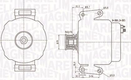 Magneti Marelli 063731481010 - Генератор autospares.lv