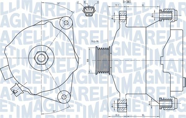 Magneti Marelli 063731483010 - Генератор autospares.lv