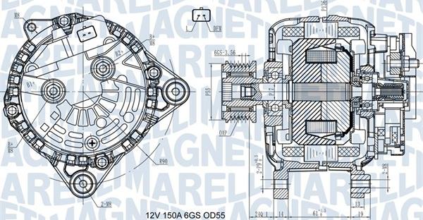 Magneti Marelli 063731435410 - Генератор autospares.lv