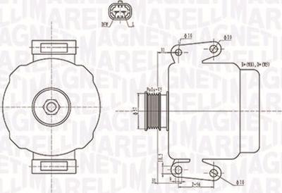 Magneti Marelli 063731592010 - Генератор autospares.lv