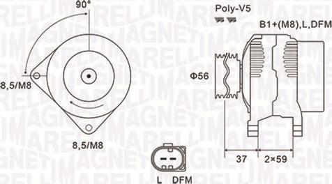 Magneti Marelli 063731541010 - Генератор autospares.lv