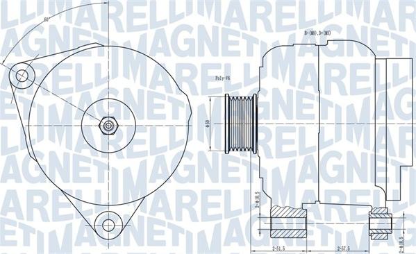 Magneti Marelli 063731501010 - Генератор autospares.lv