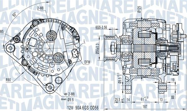 Magneti Marelli 063731512010 - Генератор autospares.lv