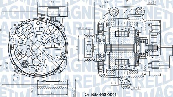 Magneti Marelli 063731585210 - Генератор autospares.lv