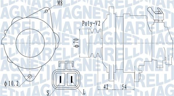 Magneti Marelli 063731533010 - Генератор autospares.lv