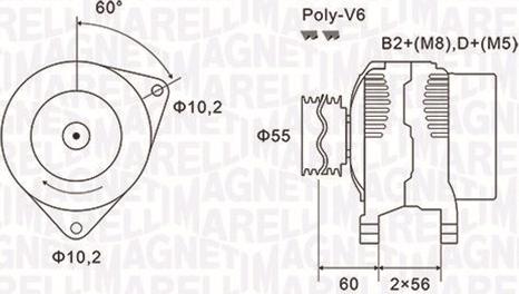 Magneti Marelli 063731577010 - Генератор autospares.lv