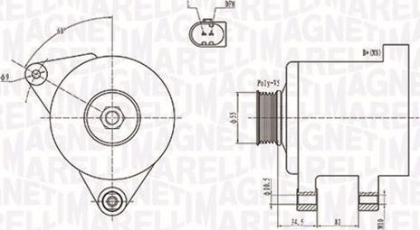 Magneti Marelli 063731664010 - Генератор autospares.lv