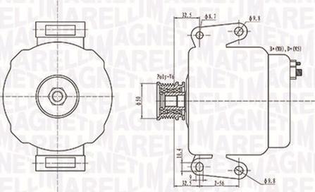 Magneti Marelli 063731630010 - Генератор autospares.lv