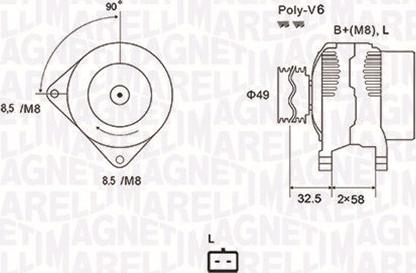 Magneti Marelli 063731627010 - Генератор autospares.lv