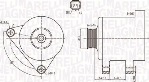 Magneti Marelli 063731674010 - Генератор autospares.lv