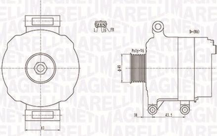 Magneti Marelli 063731676010 - Генератор autospares.lv