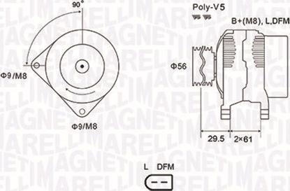 Magneti Marelli 063731678010 - Генератор autospares.lv