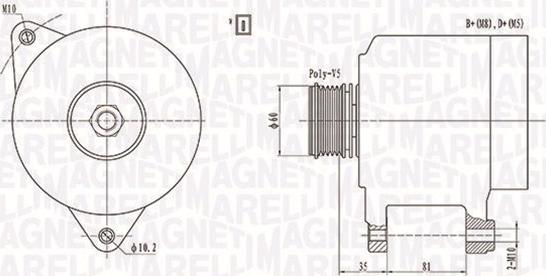 Magneti Marelli 063731139010 - Генератор autospares.lv