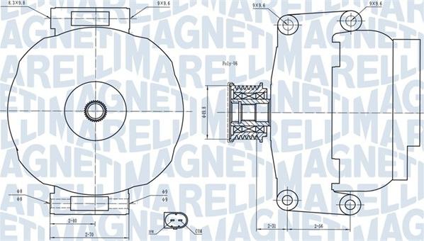 Magneti Marelli 063731840010 - Генератор autospares.lv