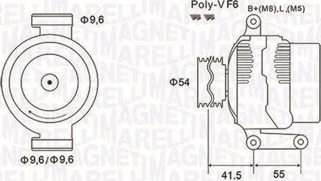 Magneti Marelli 063731862010 - Генератор autospares.lv