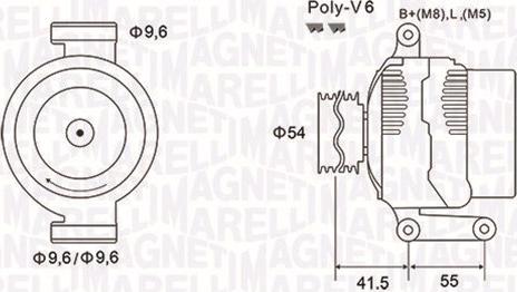 Magneti Marelli 063731856010 - Генератор autospares.lv