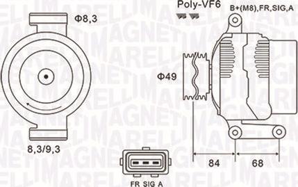 Magneti Marelli 063731864010 - Генератор autospares.lv