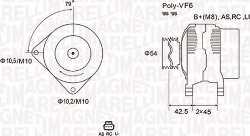 Magneti Marelli 063731865010 - Генератор autospares.lv