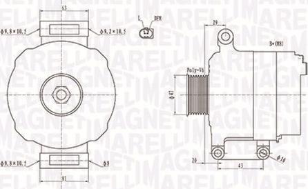 Magneti Marelli 063731867010 - Генератор autospares.lv