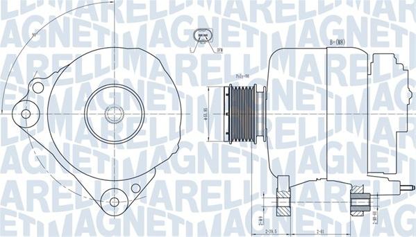 Magneti Marelli 063731810010 - Генератор autospares.lv