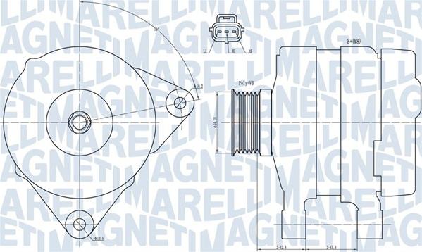 Magneti Marelli 063731834010 - Генератор autospares.lv