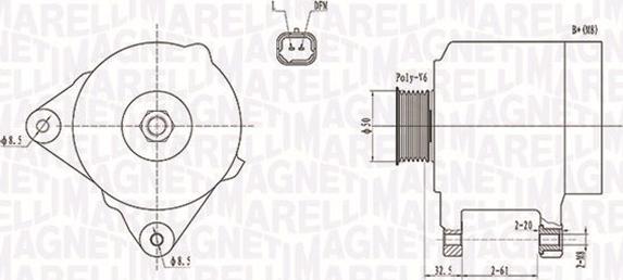 Magneti Marelli 063731824010 - Генератор autospares.lv