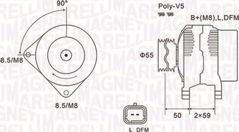 Magneti Marelli 063731823010 - Генератор autospares.lv