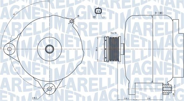 Magneti Marelli 063731876010 - Генератор autospares.lv