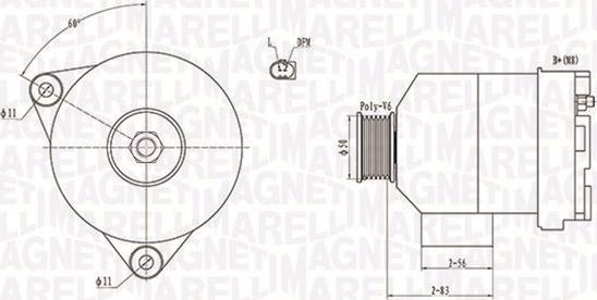 Magneti Marelli 063731872010 - Генератор autospares.lv