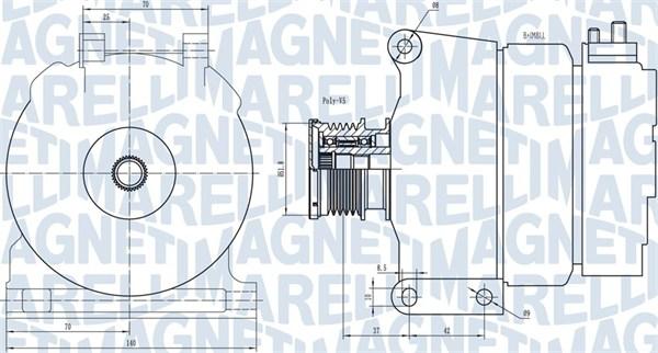 Magneti Marelli 063731390010 - Генератор autospares.lv