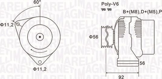 Magneti Marelli 063731299010 - Генератор autospares.lv