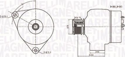 Magneti Marelli 063731209010 - Генератор autospares.lv