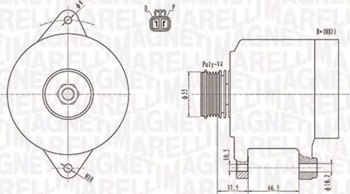 Magneti Marelli 063731283010 - Генератор autospares.lv