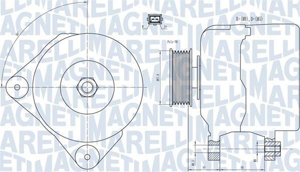 Magneti Marelli 063731228010 - Генератор autospares.lv