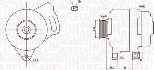 Magneti Marelli 063731750010 - Генератор autospares.lv