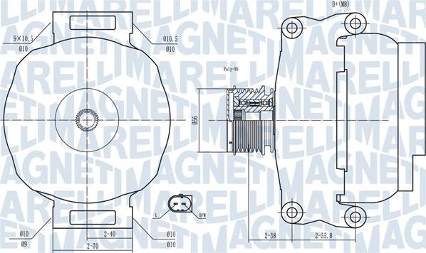 Magneti Marelli 063731769010 - Генератор autospares.lv