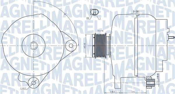 Magneti Marelli 063731763010 - Генератор autospares.lv