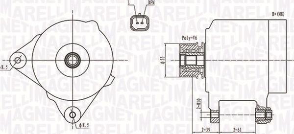 Magneti Marelli 063731762010 - Генератор autospares.lv