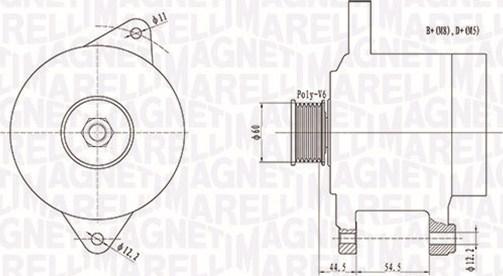 Magneti Marelli 063731718010 - Генератор autospares.lv