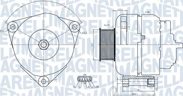 Magneti Marelli 063731739010 - Генератор autospares.lv