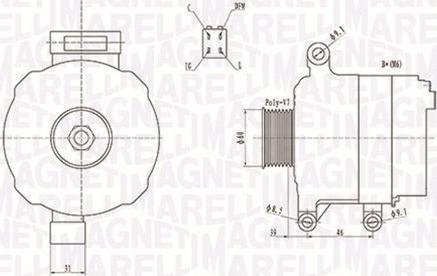 Magneti Marelli 063731728010 - Генератор autospares.lv