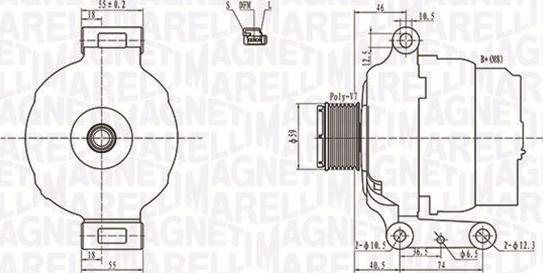 Magneti Marelli 063731779010 - Генератор autospares.lv