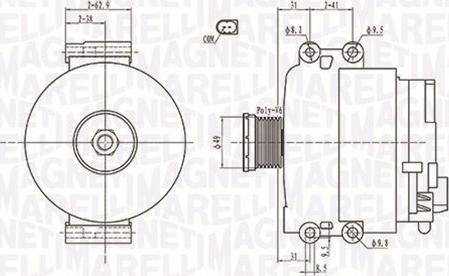 Magneti Marelli 063731774010 - Генератор autospares.lv