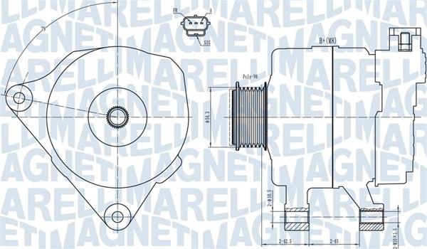 Magneti Marelli 063731778010 - Генератор autospares.lv