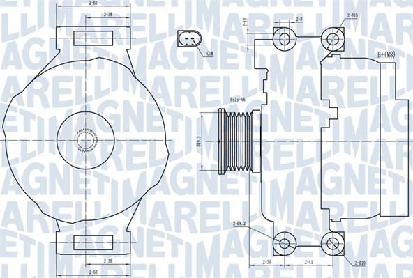 Magneti Marelli 063731773010 - Генератор autospares.lv