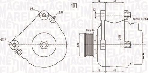 Magneti Marelli 063738290010 - Генератор autospares.lv